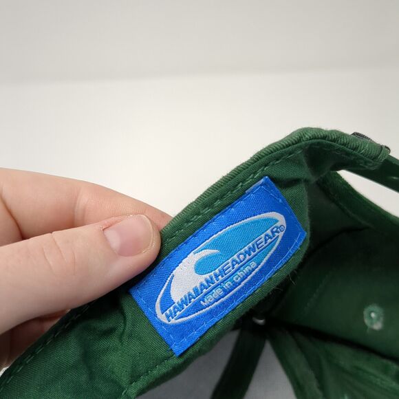 Maui Snapback Hat Green One Size Embroidered Logo Hawaiian Headwear - Picture 8 of 8